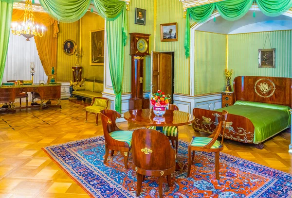 WARSAW, POLAND, AUGUST 13, 2016: view of a chamber of the Wilanow palace in Warsaw, Poland.