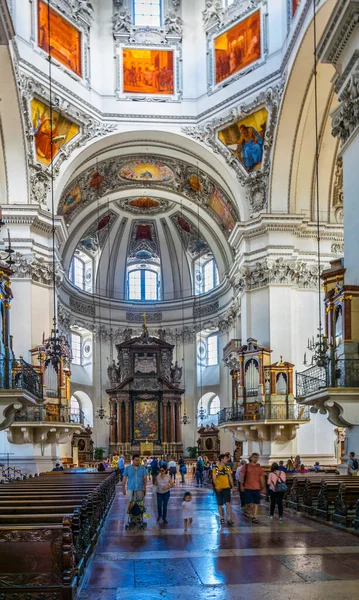 Salzburg Austria July 2016 Interior Salzburg Cathedral — Stock fotografie