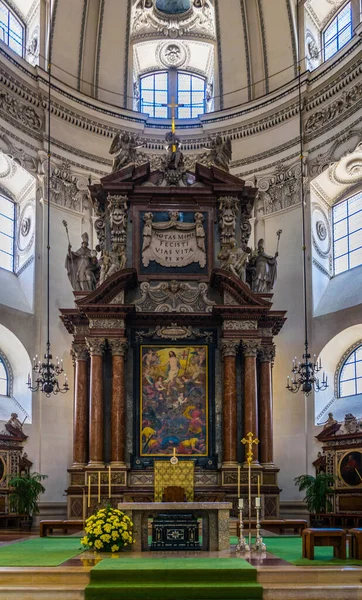 Salzburg Austria July 2016 Interior Salzburg Cathedral - Stock-foto