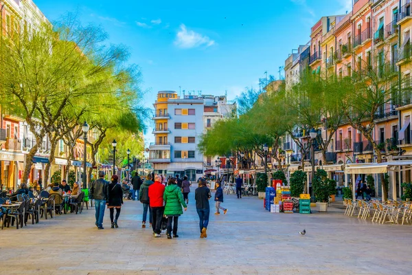 Tarragona Spain December 2015 Place Font One Main Squares Spanish — Stockfoto