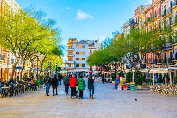 Tarragona España Diciembre 2015 Place Font Una Las Principales Plazas — Foto de Stock