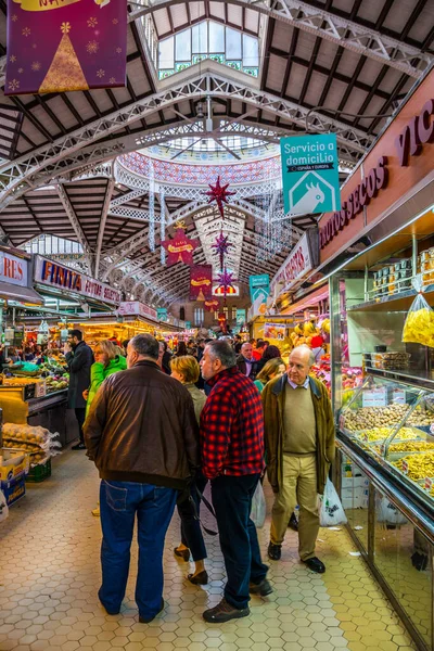 Valencia Ισπανια Δεκεμβριου 2015 Πελάτες Κάνουν Ψώνια Τους Μέσα Στην — Φωτογραφία Αρχείου