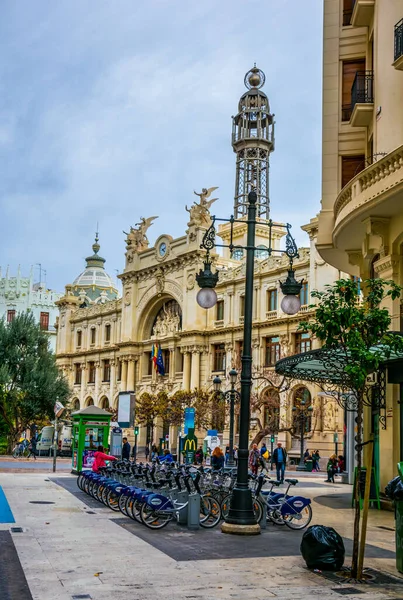 Valencia España Diciembre 2015 Gente Está Caminando Por Calle Carrer —  Fotos de Stock