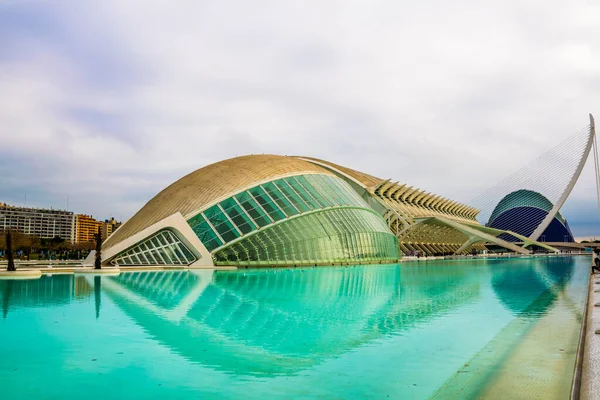 2015 Valencia Spain December 2015 Lhemisonferic Imax Planetarium City Arts — 스톡 사진