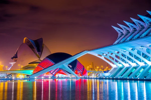 Valencia Espanha Dezembro 2015 Vista Palau Les Arts Reina Sofia — Fotografia de Stock