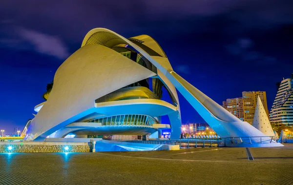 Valencia Espanha Dezembro 2015 Vista Palau Les Arts Reina Sofia — Fotografia de Stock