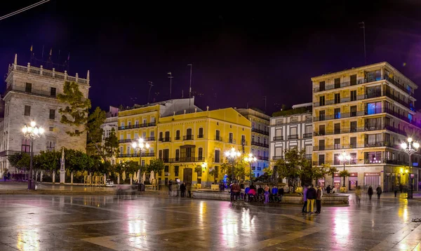 Valencia Spain December 2015 Square Saint Mary Rio Turia Fountain —  Fotos de Stock