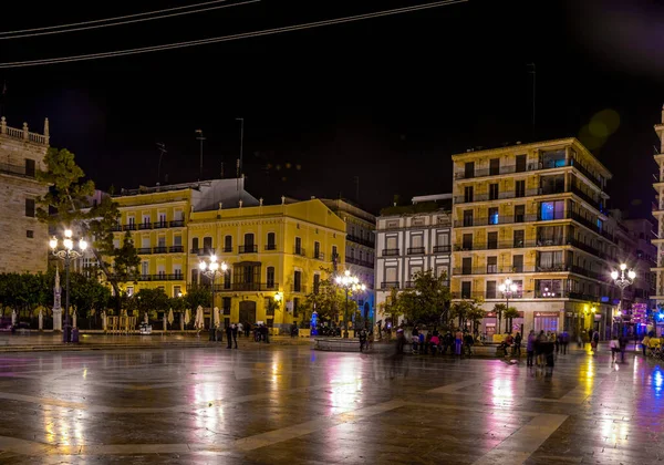 Valencia Spain December 2015 Square Saint Mary Rio Turia Fountain — Stockfoto