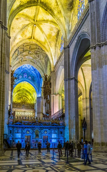 Sevilla Spain January 2016 Вид Інтер Кафедрального Собору Севільї Який — стокове фото