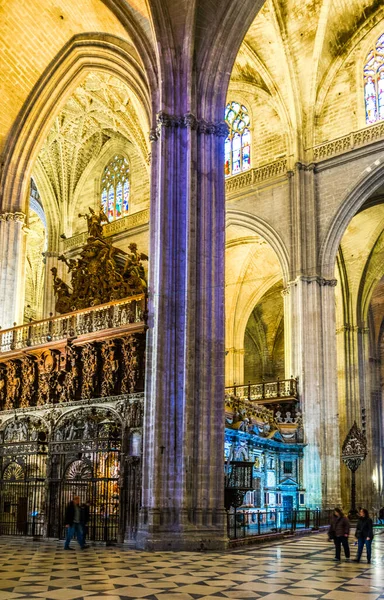 Sevilla Spain January 2016 Вид Інтер Кафедрального Собору Севільї Який — стокове фото