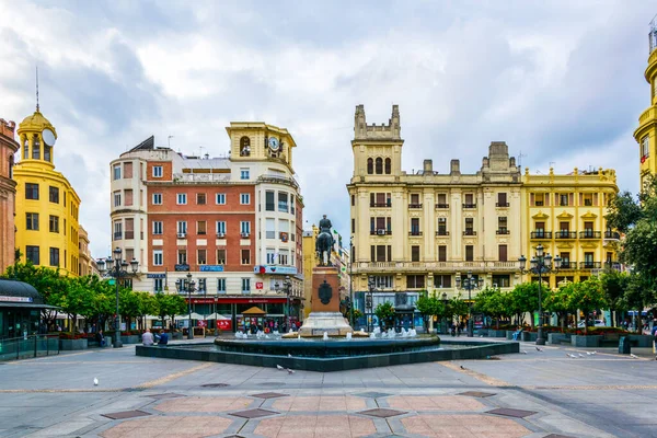 Cordoba España Enero 2016 Vista Plaza Las Tendillas Que Centro —  Fotos de Stock