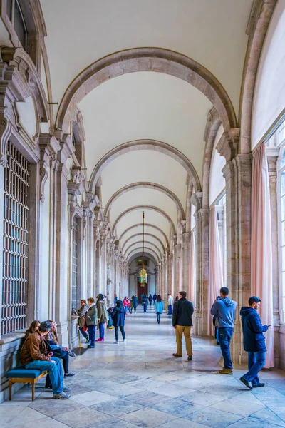 Madrid Spagna Gennaio 2016 Veduta Corridoio Nel Palazzo Reale Madrid — Foto Stock