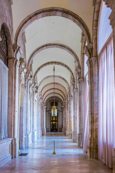 Madrid Spagna Gennaio 2016 Veduta Corridoio Nel Palazzo Reale Madrid — Foto Stock