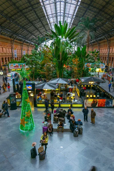 Madrid Spain January 2016 Tropical Green House Located Atocha Railway — Foto Stock