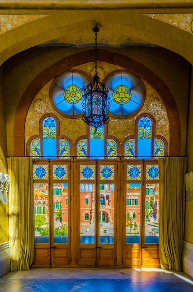 Barcelona Spanje Oktober 2014 Interieur Van Het Voormalige Hospital Santa — Stockfoto