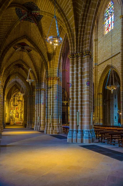 Παμπλονα Ισπανια Οκτωβριου 2014 Εσωτερικό Του Καθεδρικού Ναού Της Αγίας — Φωτογραφία Αρχείου