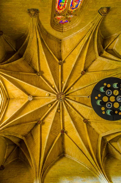 Pamplona Spain October 2014 View Artwork Cathedral Santa Maria Real — Stock Photo, Image