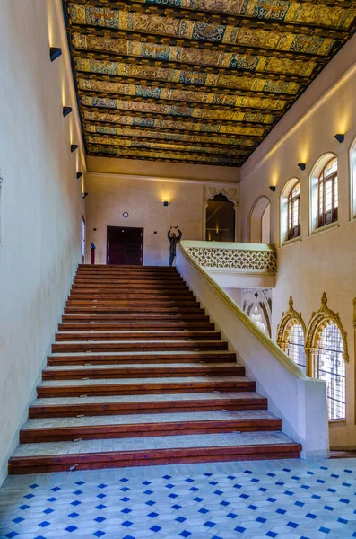 Zaragoza Spain November 2014 Decorated Room Aljaferia Palace Zaragoza Spain — Stock Photo, Image