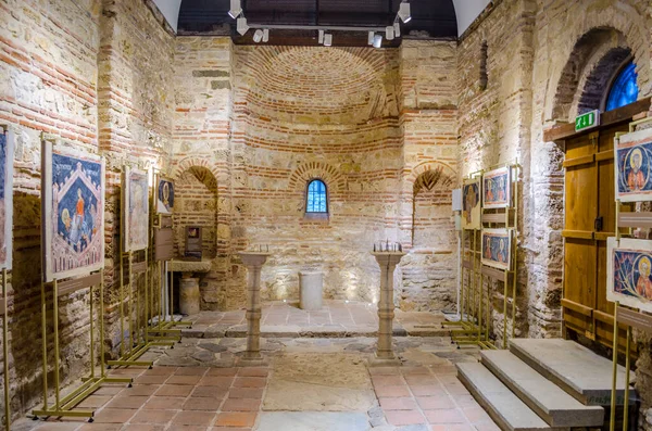 Nessebar Bulgaria July 2015 Detail Interior Church Christ Pantocrator Bulgarian — Stock Photo, Image