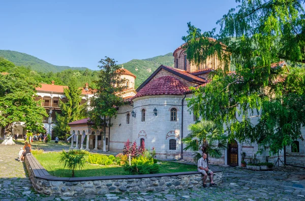 Backovo Bulgaria July 2015 Bachkovo Monastery Rhodope Mountains Beautiful Orthodox — Stok fotoğraf