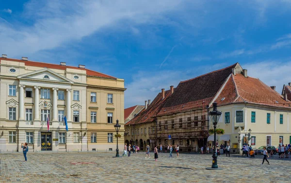 Zagreb Croatia July 2015 Хорватський Парламент Верхньому Місті — стокове фото