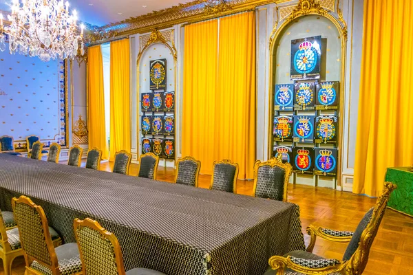 Stoccolma Svezia Agosto 2016 Veduta Della Sala Pranzo Del Castello — Foto Stock