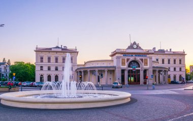 WROCLAW, POLAND, 27 Mayıs 2017: Wroclaw Swiebodzki eski tren istasyonu, Polonya
