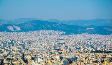 Panorama of Athens, Greece, from the Acropolis