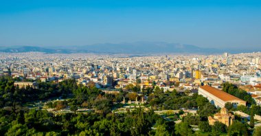 Akropolis 'ten Atina, Yunanistan Panoraması