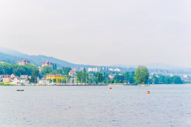 İsviçre şehri Rorschach 'ın Panorama' sı Bodensee lak 'ta yer almaktadır.