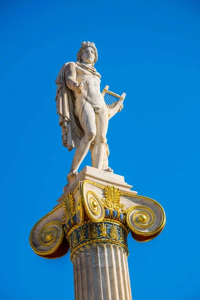 Estatua Apolo Academia Atenas Grecia — Foto de Stock