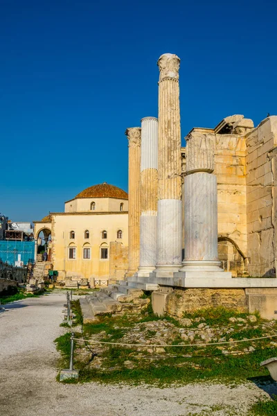 Bibliotheek Van Hadrianus Athene Griekenland — Stockfoto