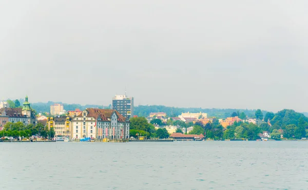 Panorama Der Schweizerischen Stadt Rorschach Bodensee — Stockfoto