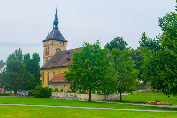 Kościół Marcina Szwajcarskim Mieście Arbo — Zdjęcie stockowe