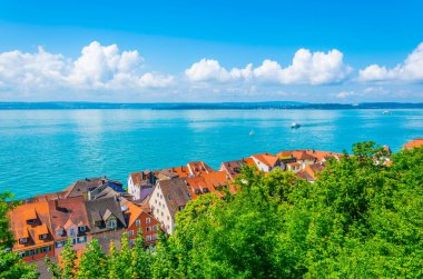 Aerial view of Meersburg and Lake Constance, German