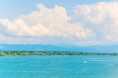 Friedrichshafen 'den Bodensee / Lake Constance görüntüsü