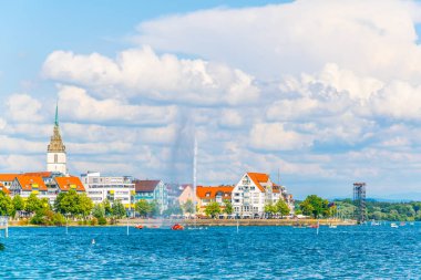 Alman şehri manzarası Friedrichshafen