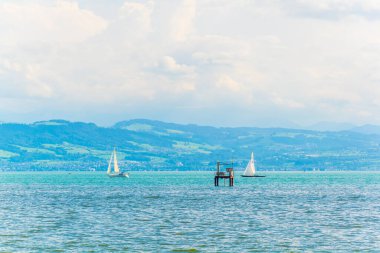 Friedrichshafen 'den Bodensee / Lake Constance görüntüsü