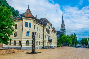 Vaduz, Liechtenstein Parlamentonun eski bina.
