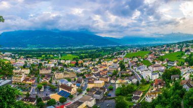 Vaduz 'un hava görüntüsü