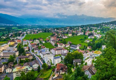 Vaduz 'un hava görüntüsü