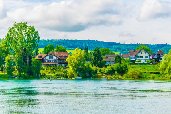 View Countryside Rhein River German Sid — Stock Fotó