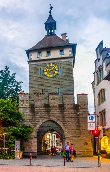 View Schnetztor Gate Old Town German City Konstanz — Zdjęcie stockowe