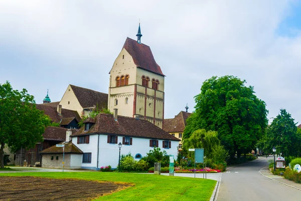 Munster Maria Und Markus Kyrka Belägen Reichenau Nära Konstanz Tyskland — Stockfoto