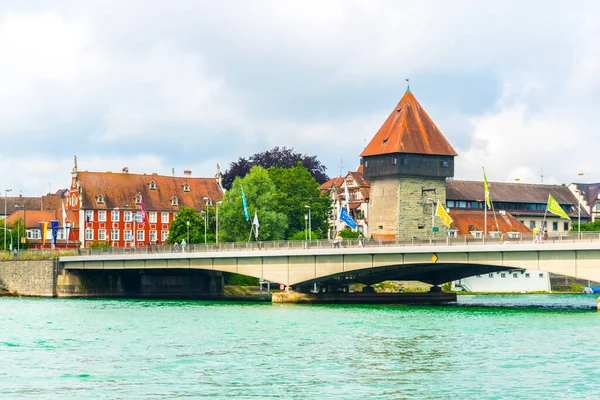 Der Rheintorturm Ufer Des Bodensees Konstanz — Stockfoto
