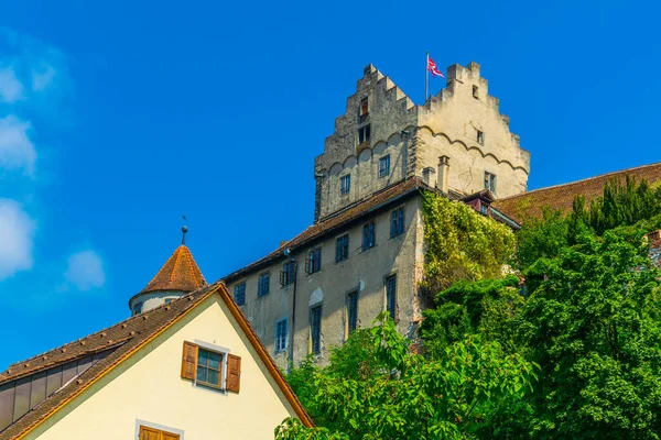 Medieval Castle Meersburg Perched Hill Overlooking Famous Bodensee Lake Germany — Stockfoto