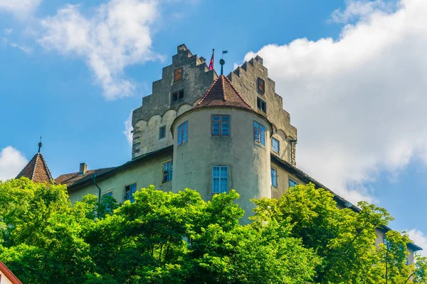 Medieval Castle Meersburg Perched Hill Overlooking Famous Bodensee Lake Germany — Stockfoto