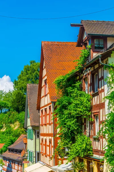 Färgglada Fasader Hus Den Tyska Staden Meersbur — Stockfoto