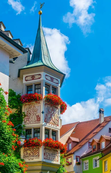 Colorful Facades Houses German City Meersbur — Foto de Stock