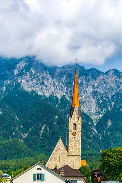 View Church Schaan Liechtenstein — Stock Photo, Image